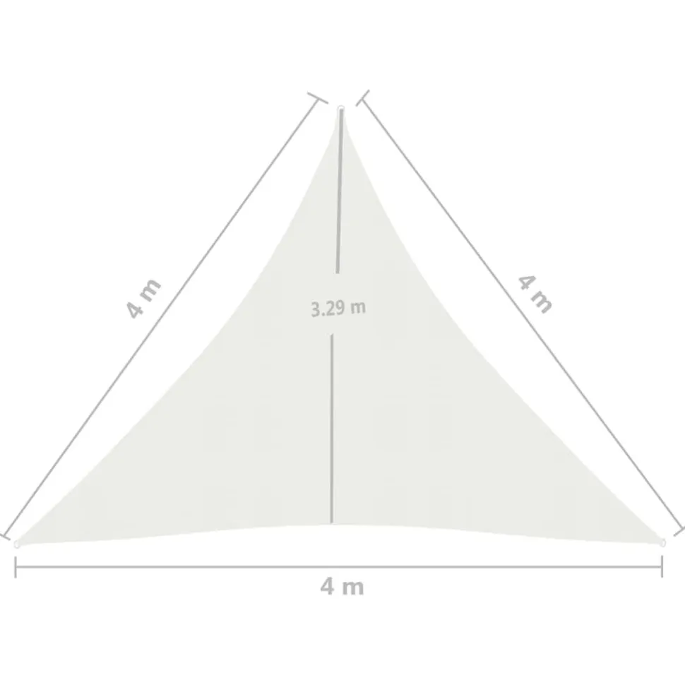 Aurinkopurje 160 g/m² 3x3x3 m HDPE valkoinen