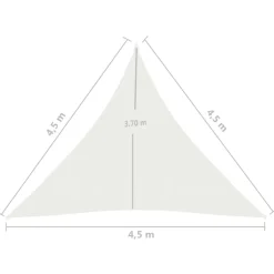 Aurinkopurje 160 g/m² 3x3x3 m HDPE valkoinen