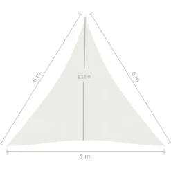 Aurinkopurje 160 g/m² 3x3x3 m HDPE valkoinen