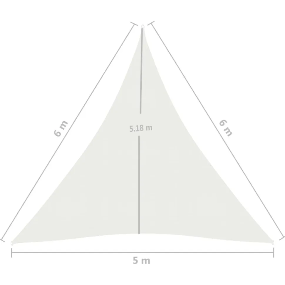 Aurinkopurje 160 g/m² 3x3x3 m HDPE valkoinen