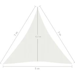 Aurinkopurje 160 g/m² 3x3x3 m HDPE valkoinen