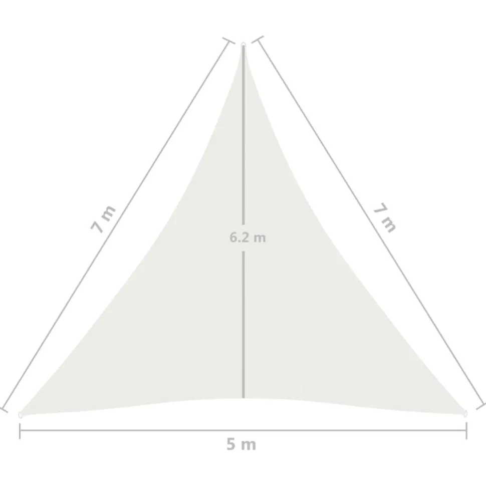 Aurinkopurje 160 g/m² 3x3x3 m HDPE valkoinen
