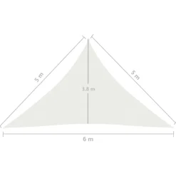 Aurinkopurje 160 g/m² 3x3x3 m HDPE valkoinen