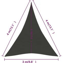Aurinkopurje 160 g/m² 3x3x3 m HDPE valkoinen