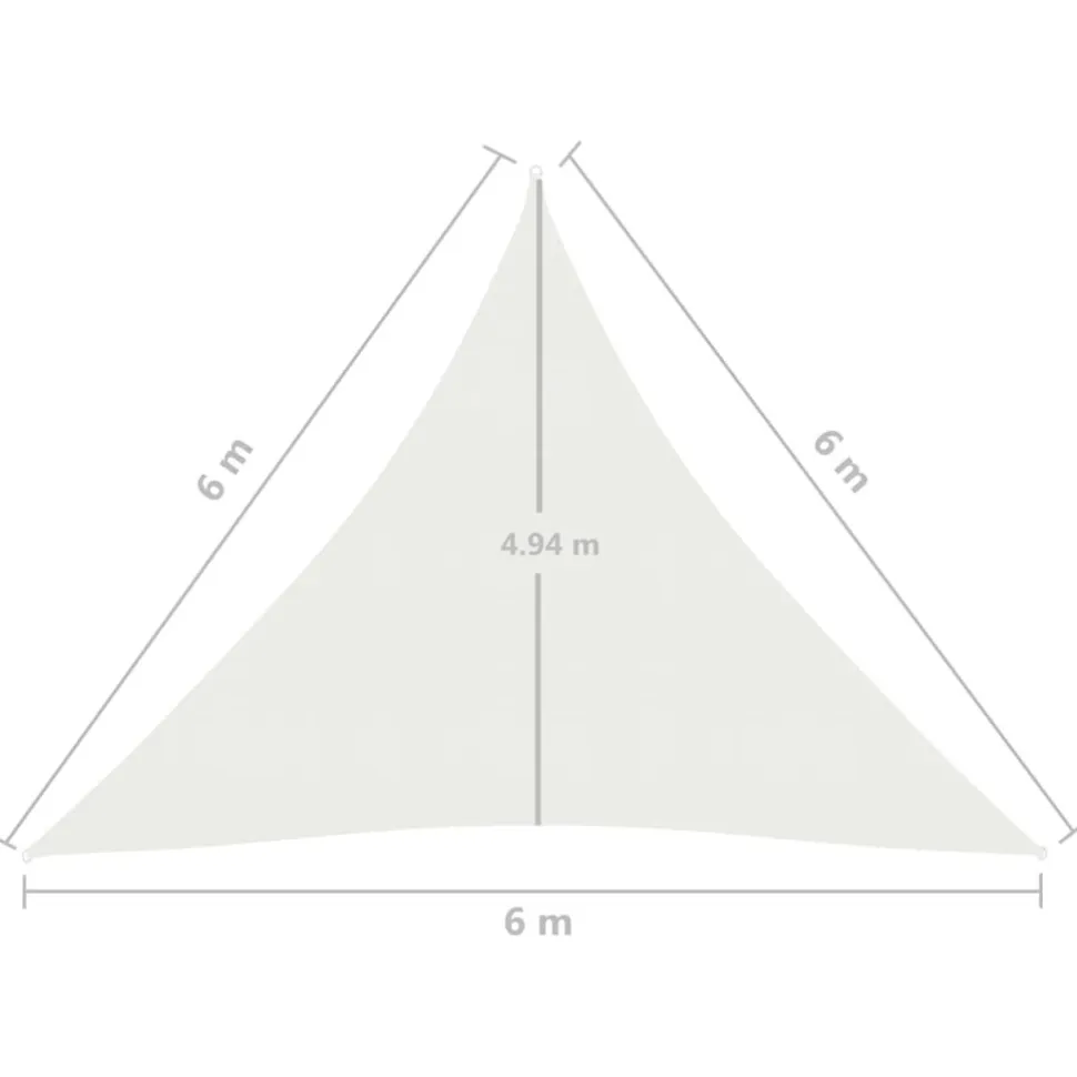 Aurinkopurje 160 g/m² 3x3x3 m HDPE valkoinen