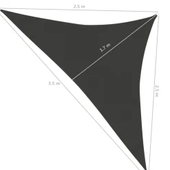Aurinkopurje 160 g/m² 3x3x3 m HDPE valkoinen