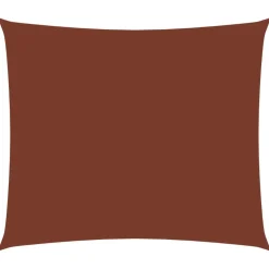 Aurinkopurje Oxford kangas suorakaide 6x7m terrakotta