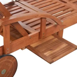 Aurinkotuoli 200x68x(30-83) cm akaasiapuu
