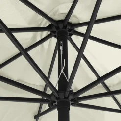 Aurinkovarjo metallirunko 400 cm hiekanvalkoinen