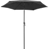 Aurinkovarjo antrasiitti 200x211 cm alumiini