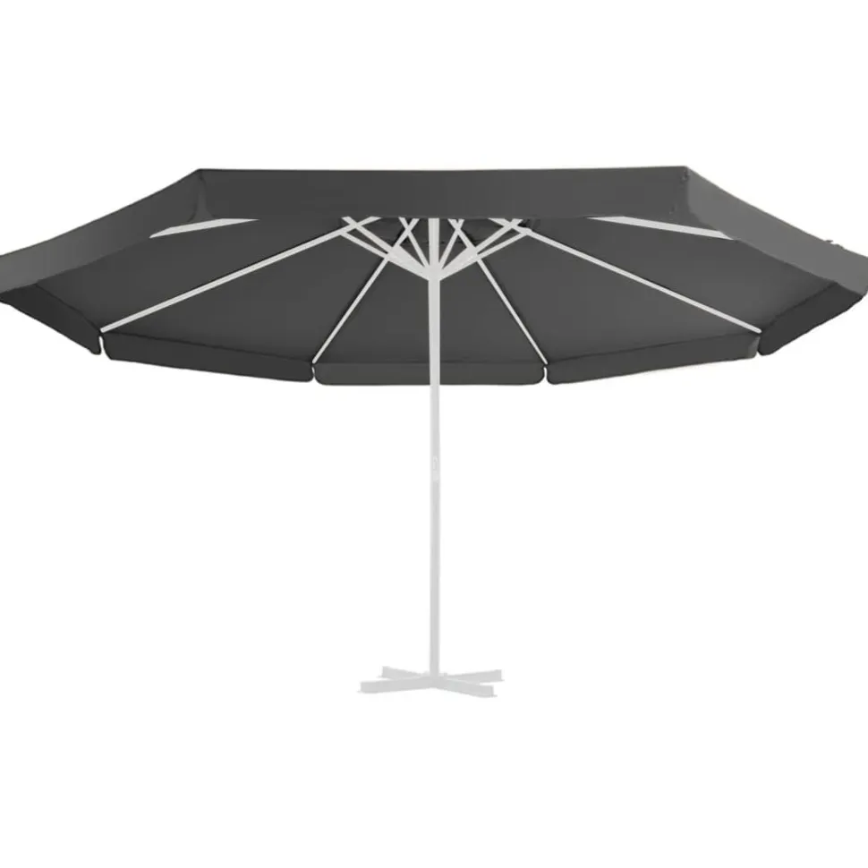 Aurinkovarjon vaihtokangas musta 500 cm (12544)