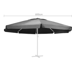 Aurinkovarjon vaihtokangas musta 500 cm (12544)