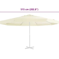 Aurinkovarjon vaihtokangas musta 500 cm (12544)