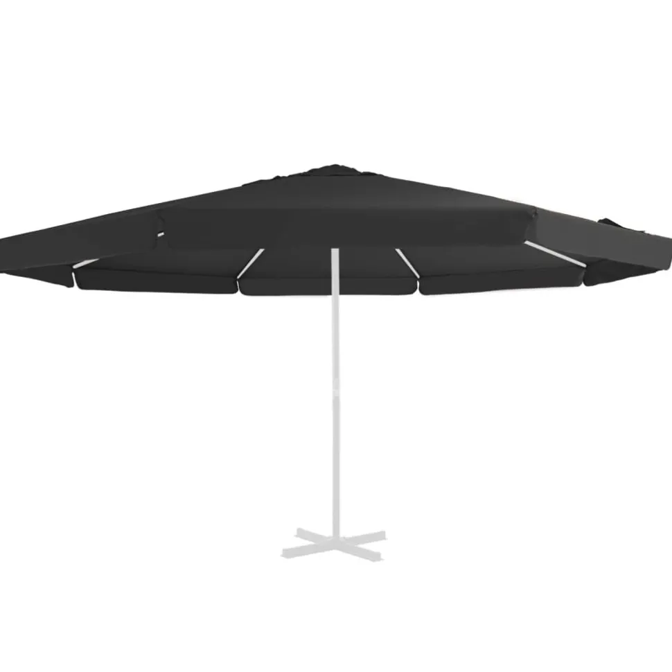 Aurinkovarjon vaihtokangas musta 500 cm (12544)