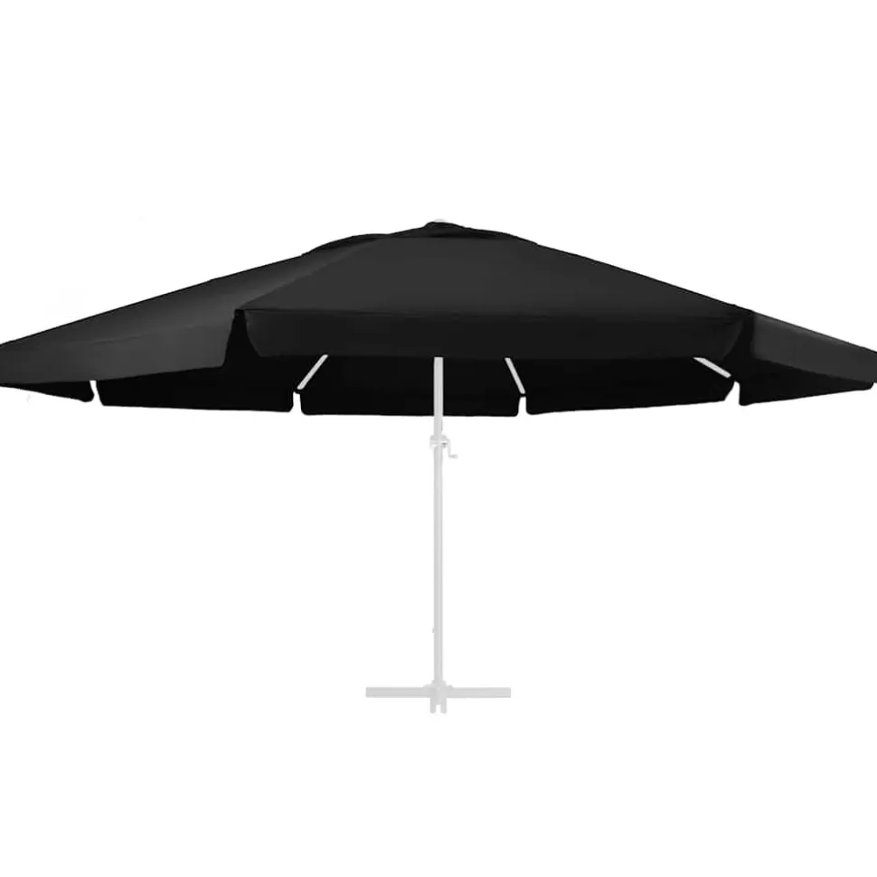Aurinkovarjon vaihtokangas musta 500 cm (12544)