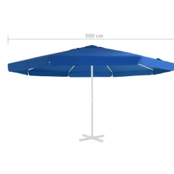 Aurinkovarjon vaihtokangas musta 500 cm (12544)