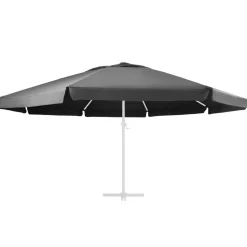 Aurinkovarjon vaihtokangas musta 500 cm (12544)