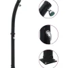 Aurinkovoimasuihku 214 cm 20 l musta