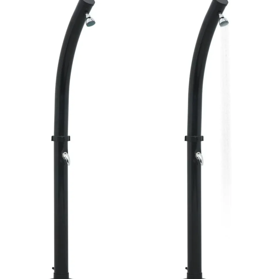 Aurinkovoimasuihku 214 cm 20 l musta