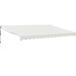 Automaattisesti sisäänkelattava markiisi kerma 4,5x3 m