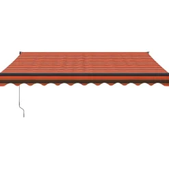 Automaattisesti sisäänkelattava markiisi oranssi/ruskea 3,5x2,5 m