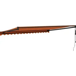 Automaattisesti sisäänkelattava markiisi oranssi/ruskea 4x3 m