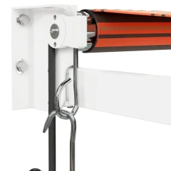 Automaattisesti sisäänkelattava markiisi oranssi/ruskea 4,5x3 m