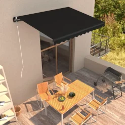 Automaattisesti sisäänkelattava markiisi 350x250 cm kerma