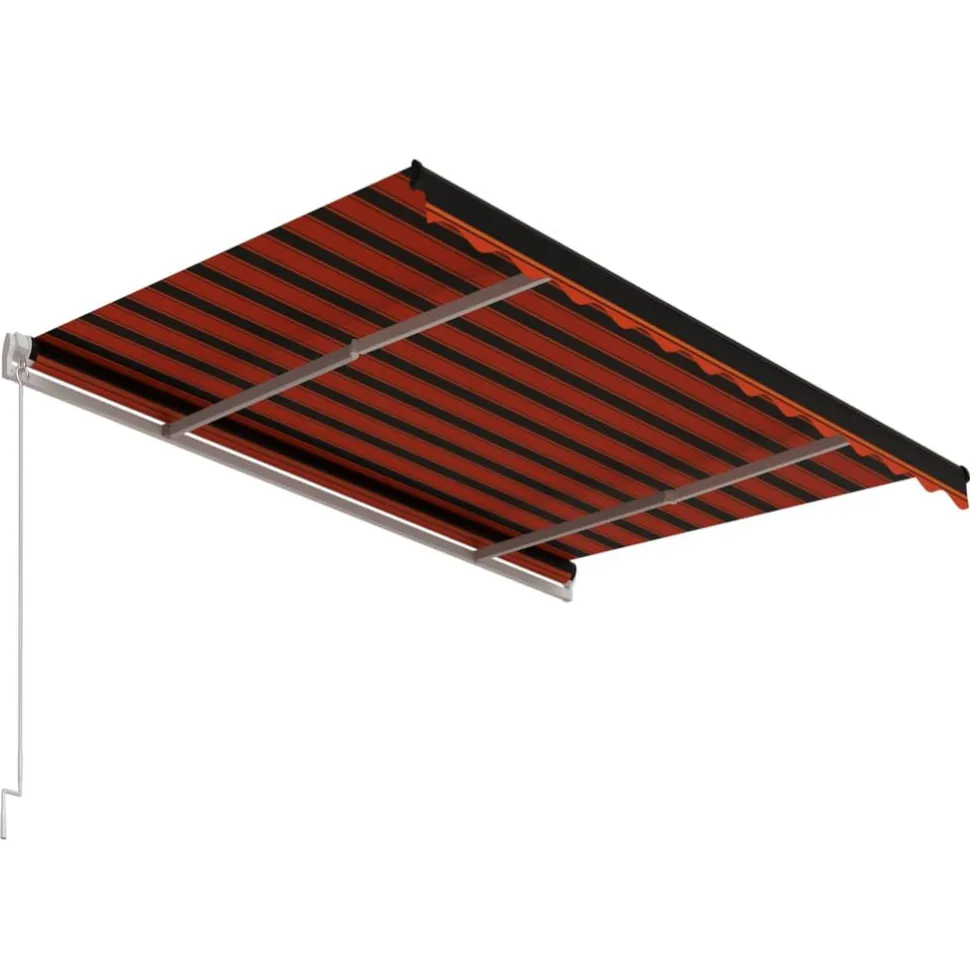 Automaattisesti sisäänkelattava markiisi 300x250cm sinivalk.