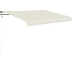 Automaattisesti sisäänkelattava markiisi 300x250cm sinivalk.