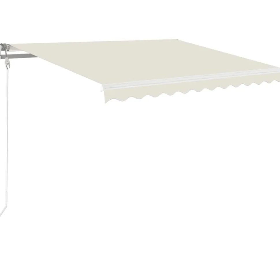 Automaattisesti sisäänkelattava markiisi 300x250cm sinivalk.
