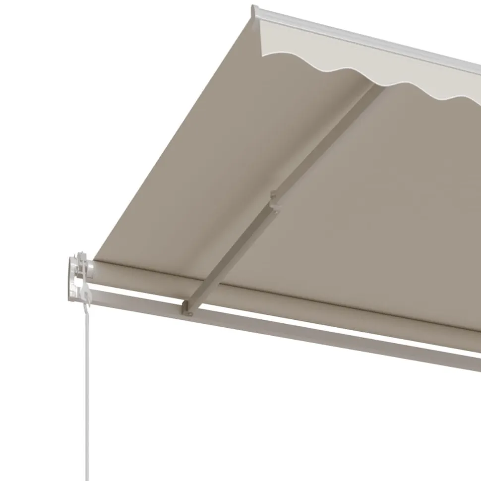 Automaattisesti sisäänkelattava markiisi 300x250cm sinivalk.