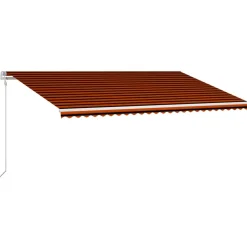 Automaattisesti sisäänkelattava markiisi 300x250cm sinivalk.