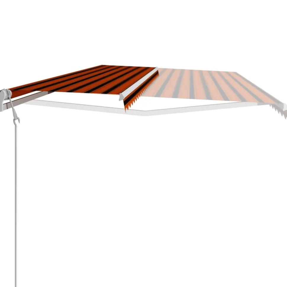 Automaattisesti sisäänkelattava markiisi 300x250cm sinivalk.