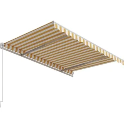 Automaattisesti sisäänkelattava markiisi 300x250cm sinivalk.