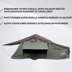 Auton kattoteltta Trekker Cabin L, eri värejä