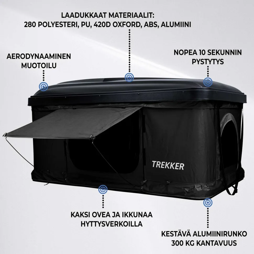 Auton kattoteltta Trekker Hut M, eri värejä