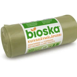 Biojätepussi Bioska-pussi Dry toilet Biolan, 15 kpl