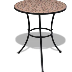 Bistrokalustesarja 3-osainen mosaiikki terrakotta