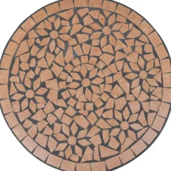 Bistrokalustesarja 3-osainen mosaiikki terrakotta