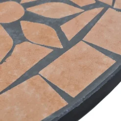 Bistrokalustesarja 3-osainen mosaiikki terrakotta