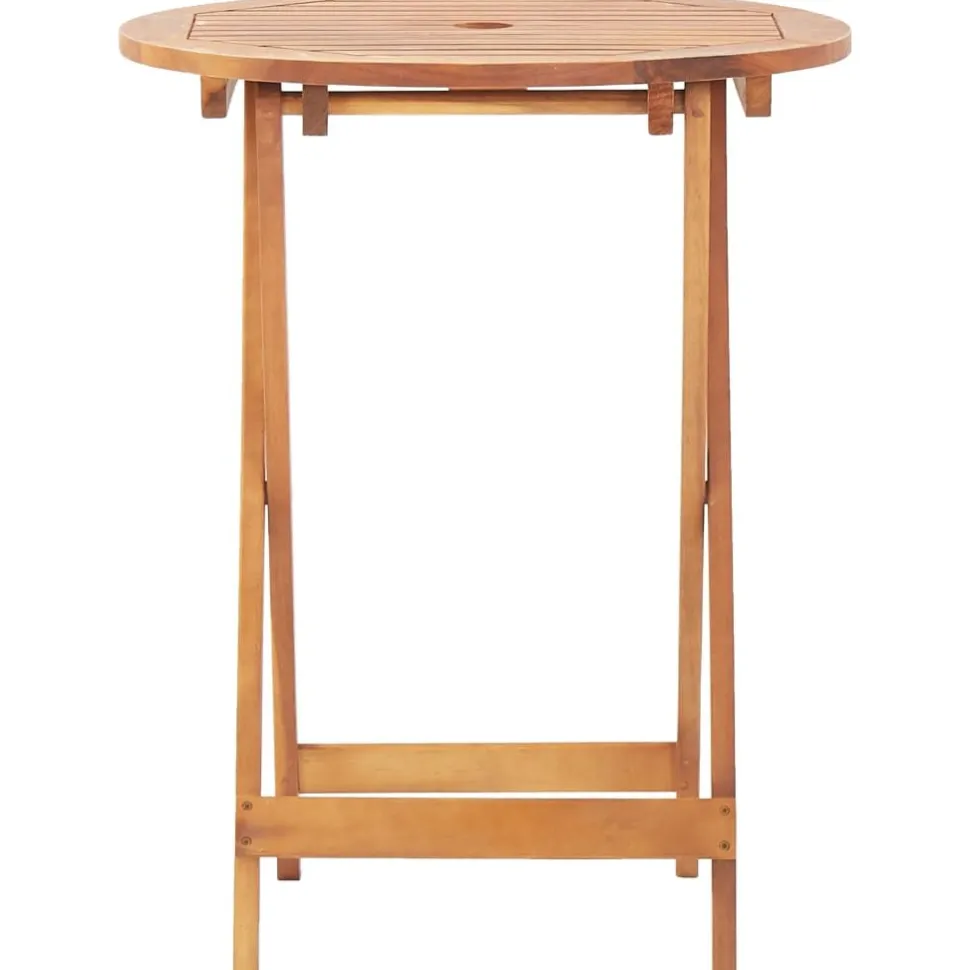 Bistrosarja 3-osainen musta polypropeeni ja täysi akasiapuu (81793)