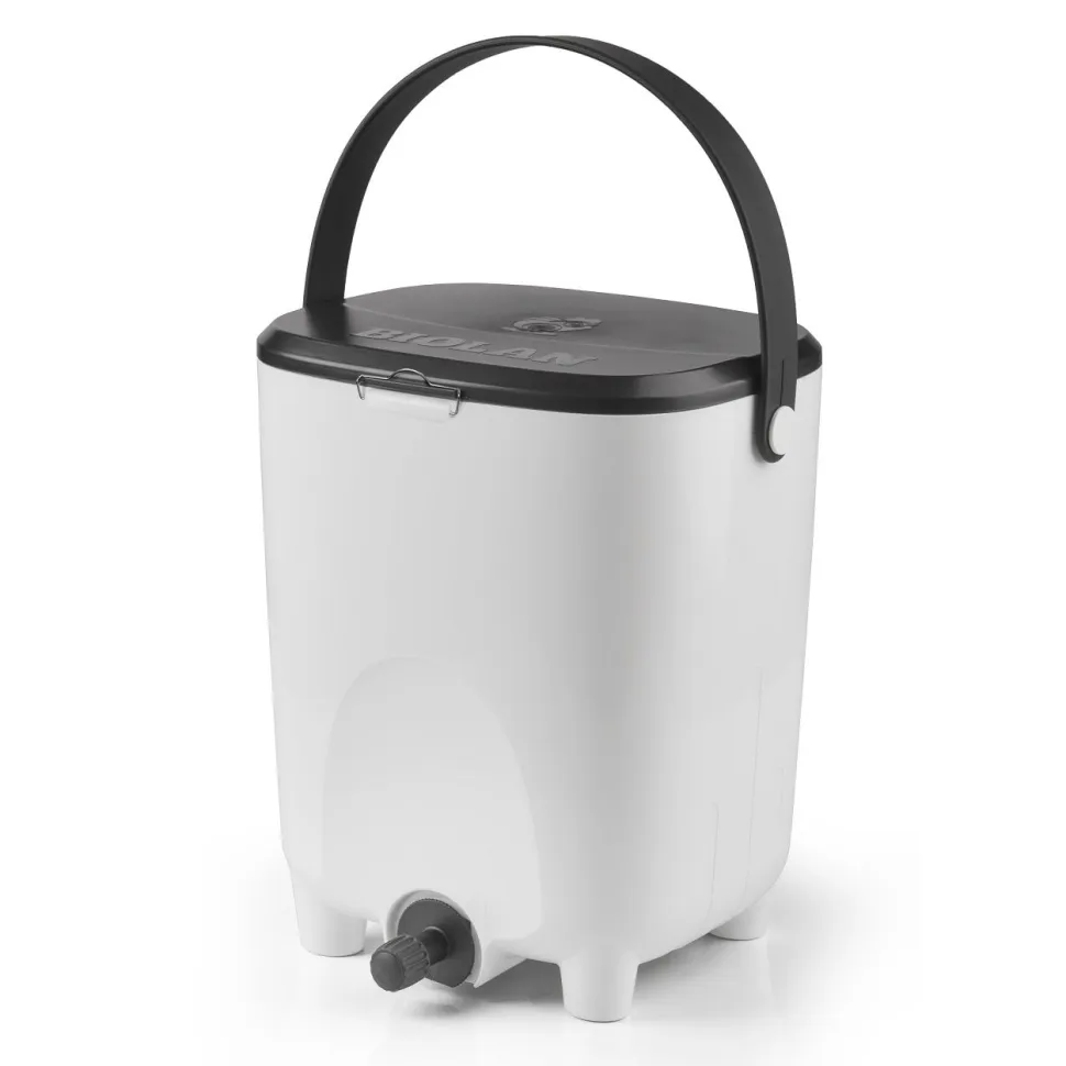 Bokashi keittiökompostori Biolan, 10l, valkoinen