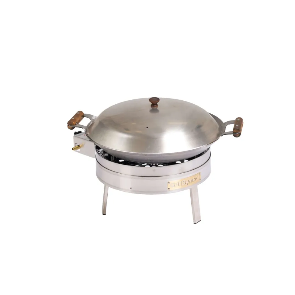 Cataplanasetti GrillSymbol PRO-450 inox CAT Ø45 cm kaasupoltin säädinletkusetti