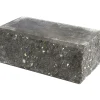 Citymuurikivi Lakka lohko/sileä kulma, musta 360x180x150mm