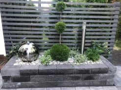 Citymuurikivi Lakka lohko/sileä kulma, musta 360x180x150mm