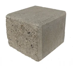 Citymuurikivi Lakka lohko/sileä puolikas, harmaa 180x180x150mm