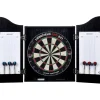 Darts-setti Longfield, taulu, kaappi ja tikat, musta