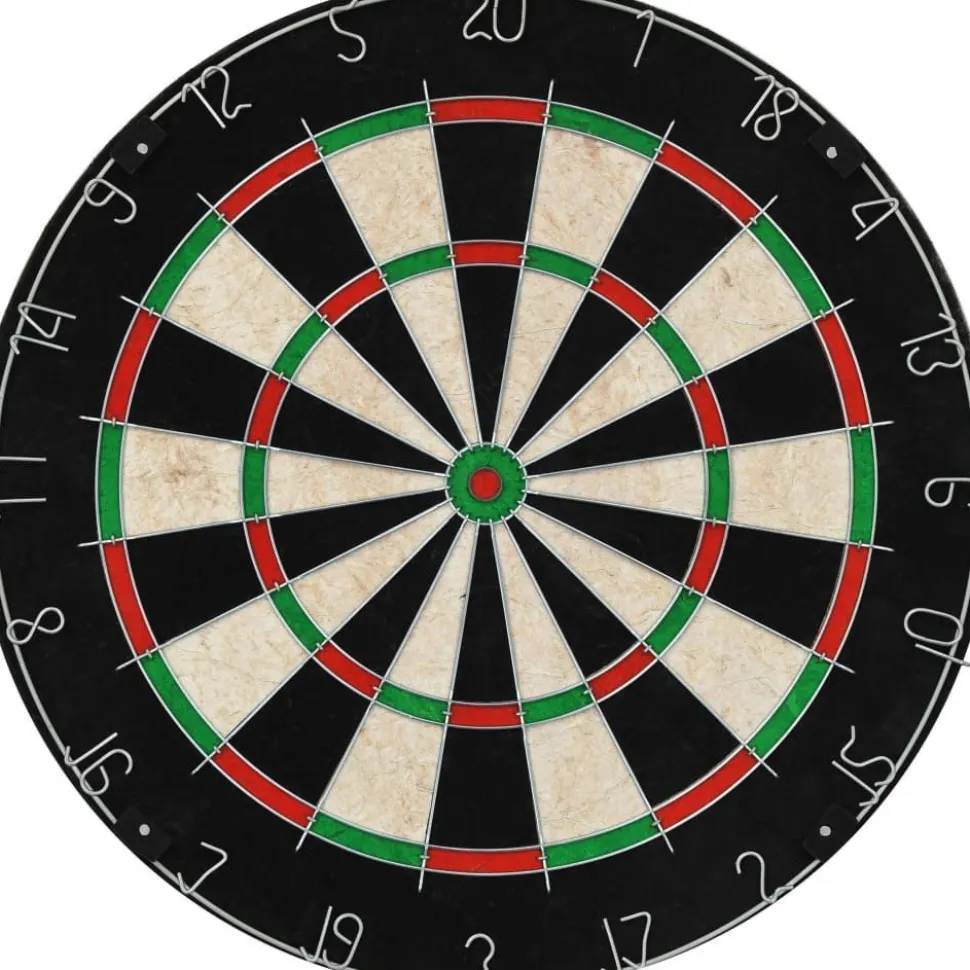 Darts-taulu kaapilla ja 6 tikkaa, sisal