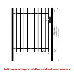 Elementtiaidan käyntiportti AB Polar 1100 x 1140 mm